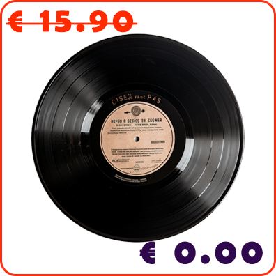 Retro Vinyl-Schallplatte mit klassischen Hits, jetzt mit hohen Rabatten